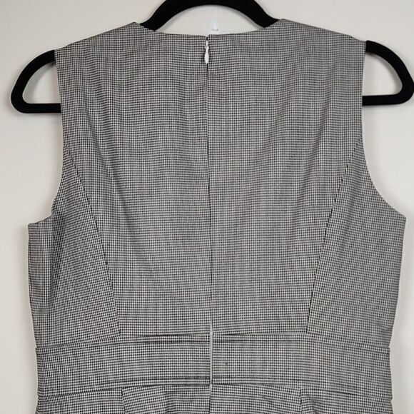 Brooks Brothers Classic Black & White Houndstooth Sleeveless Sheath Dress - Picture 8 of 10